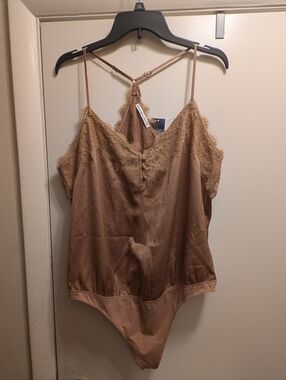 3/$20 Abercrombie & Fitch Lace-Trim Bodysuit